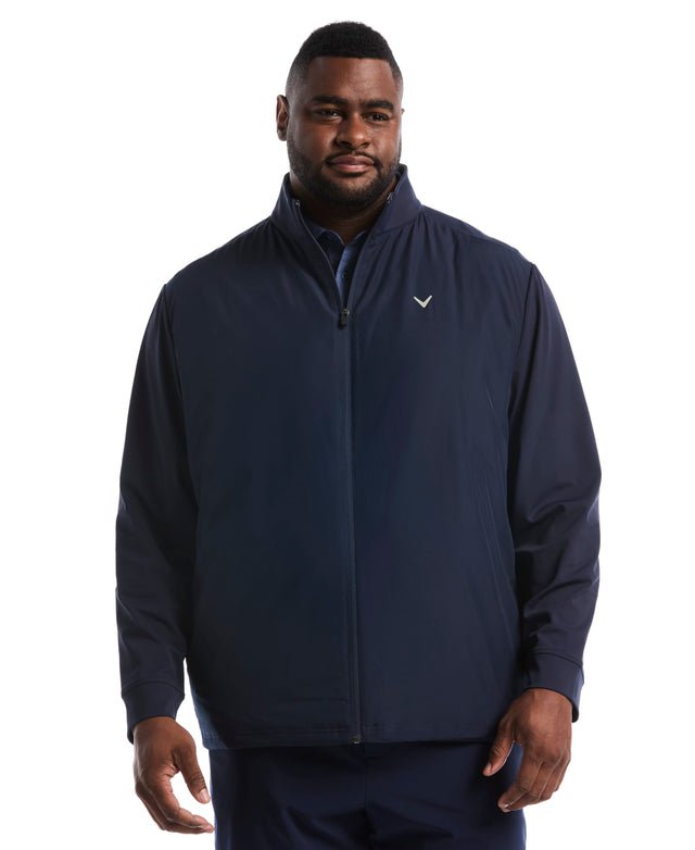 Big & Tall Insulated Mixed Media Full Zip Jacket