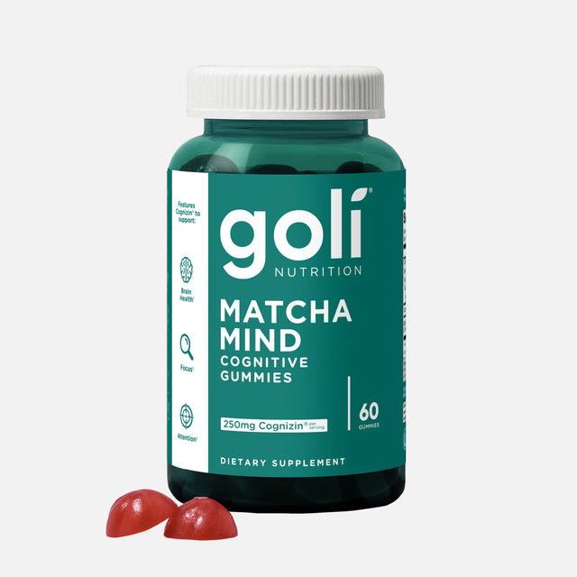 Goli Nutrition Matcha Mind Gummies | Unit = Case of 24 FAIRE