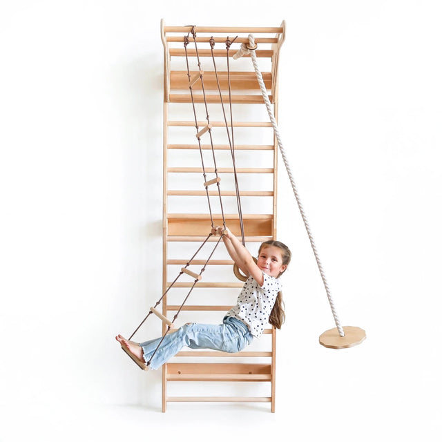 5-in-1 Swedish Wall with Pull-Up Bar, 3-in-1 Swing Set