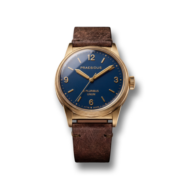 250th Anniversary Bronze - Dark Brown Leather