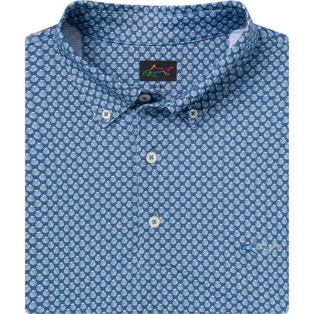 Strath Button-Down Collar Polo