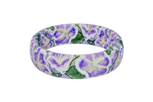 September Morning Glory Purple Thin Ring