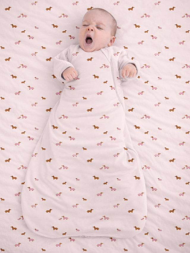 Long Sleeve Transitional Swaddle Sack - Girl Dog / 2.5 TOG