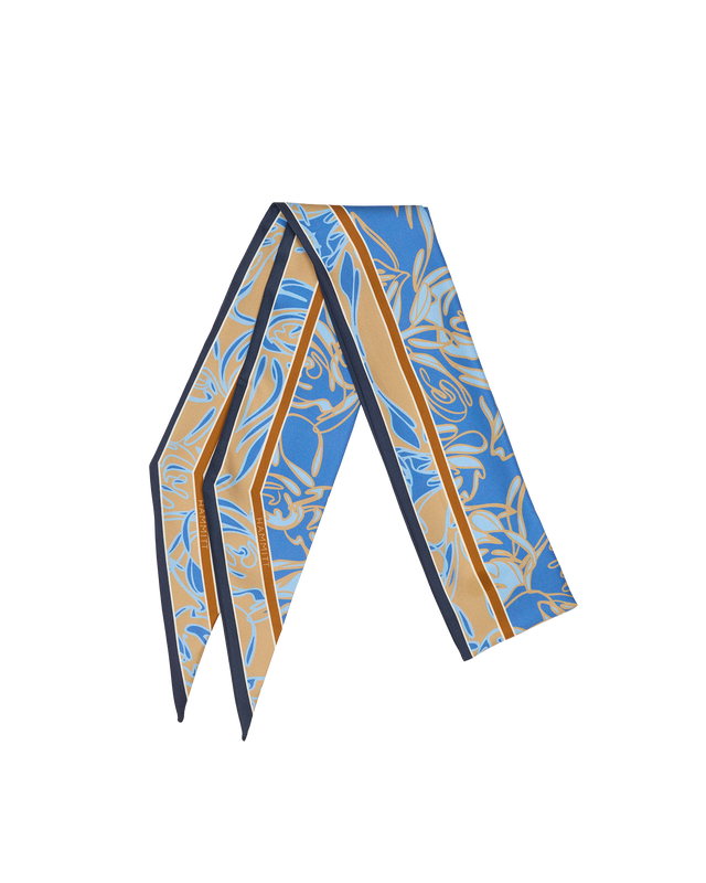 Silk Wrap Scarf | Floral Frame/None