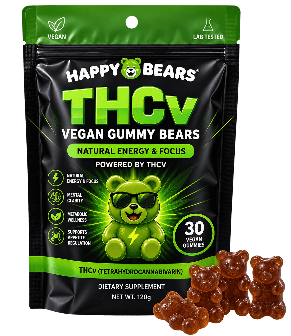 THCV Gummy Bears (30pcs)