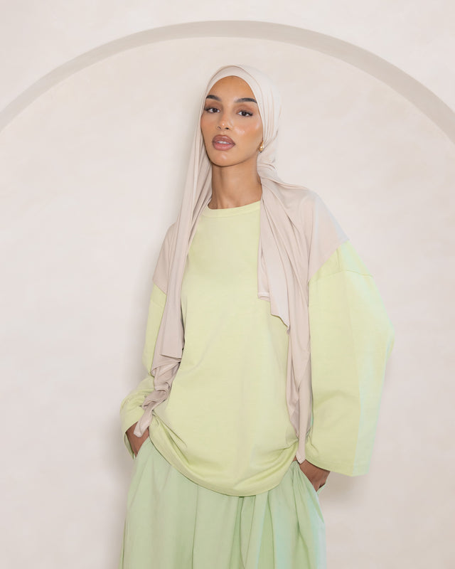 Mint Cotton Oversized Tee