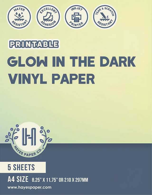 Glow In The Dark Vinyl Paper