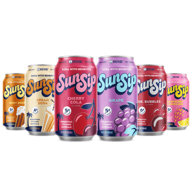 Soda Sampler Variety Pack - SunSip
