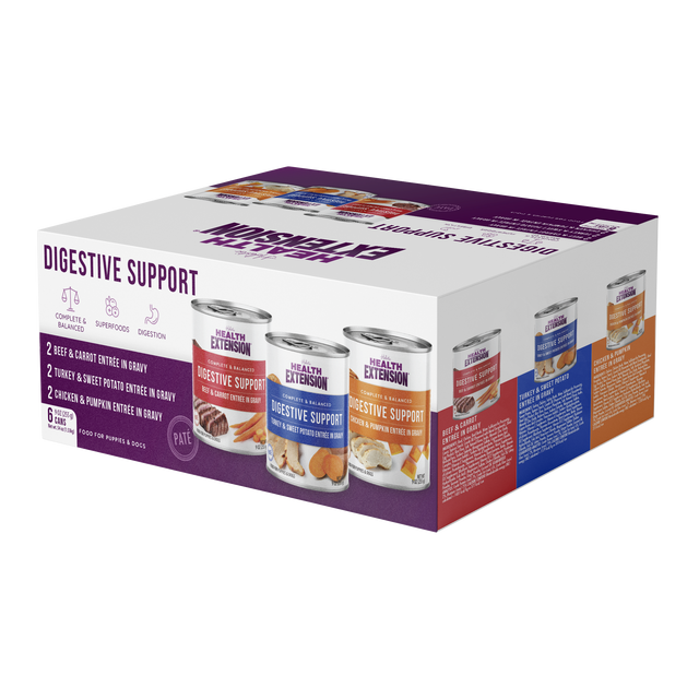 Digestive Support, Variety Pack -Chicken, Beef & Turkey