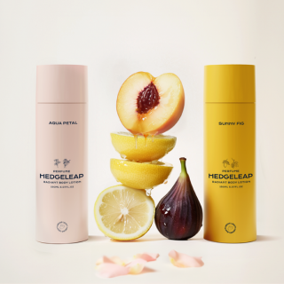 HedgeLeap Scented Body Lotion Duo – Aqua Petal & Sunny Fig | 2-Pack Perfume Lotion Set (150ml Each)