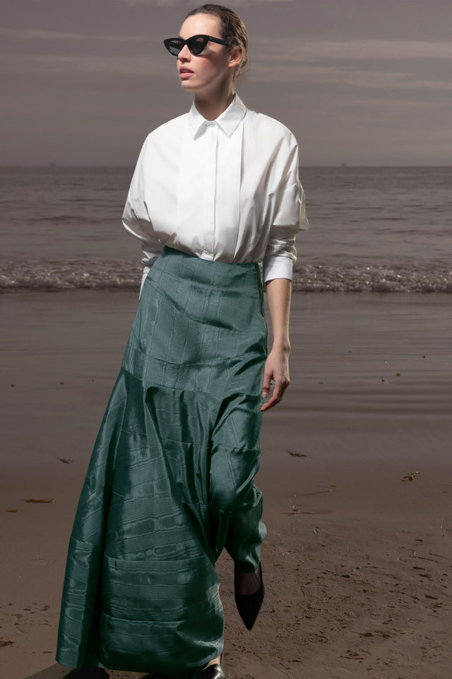 Gale Skirt - Stormy Blue Moire
