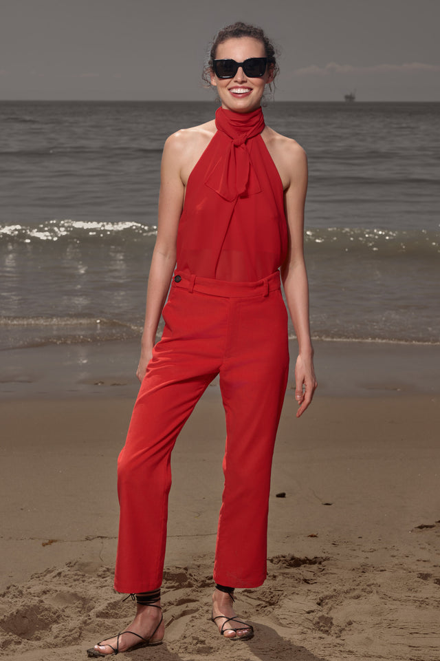 Serge Pant - Vermilion Corduroy