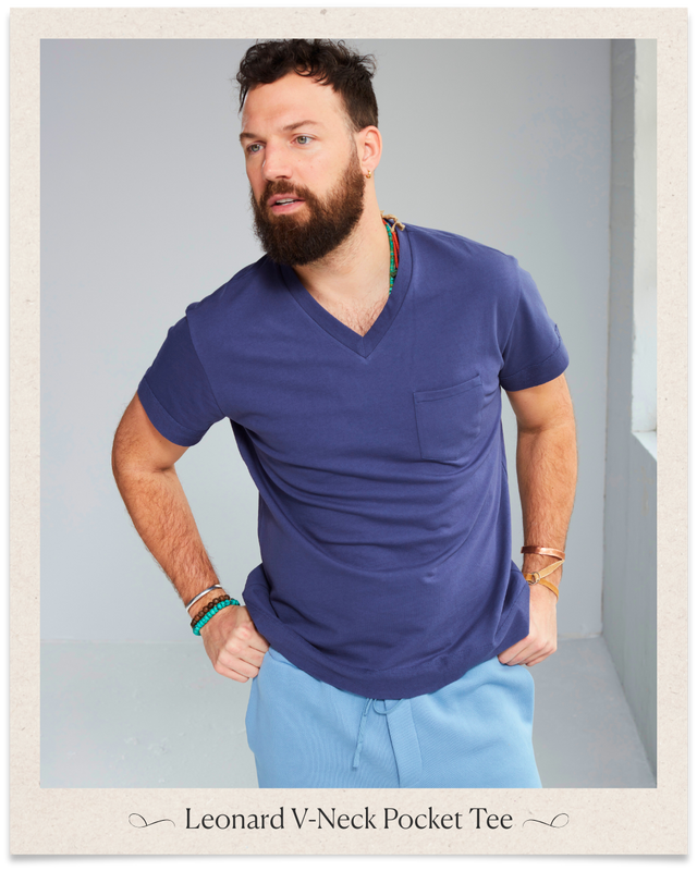 The Leonard V-Neck Pocket Tee