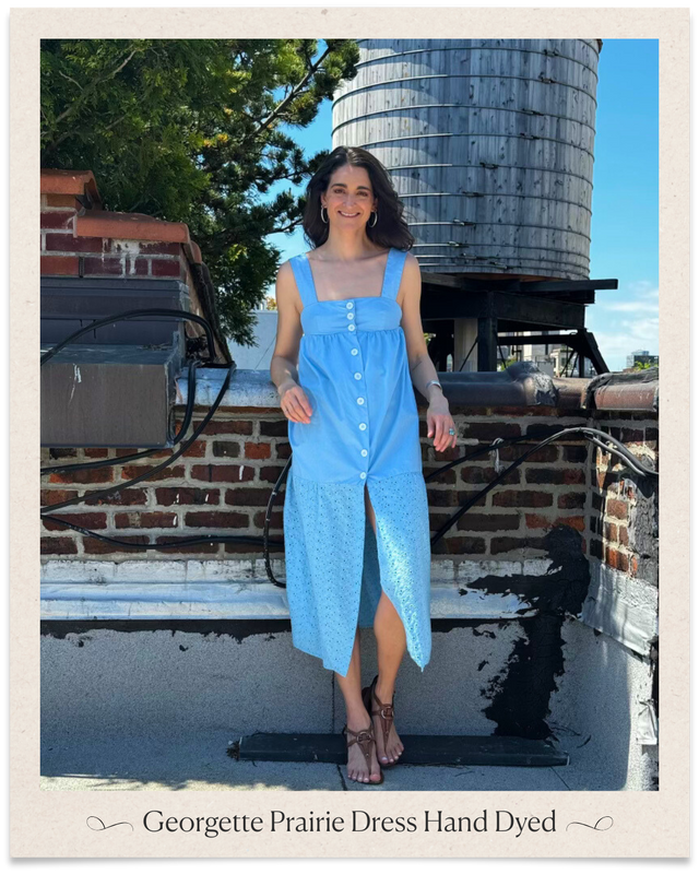 The Georgette Prairie Dress Hand Dyed