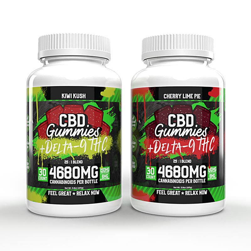 30ct CBD + Delta 9 Gummies