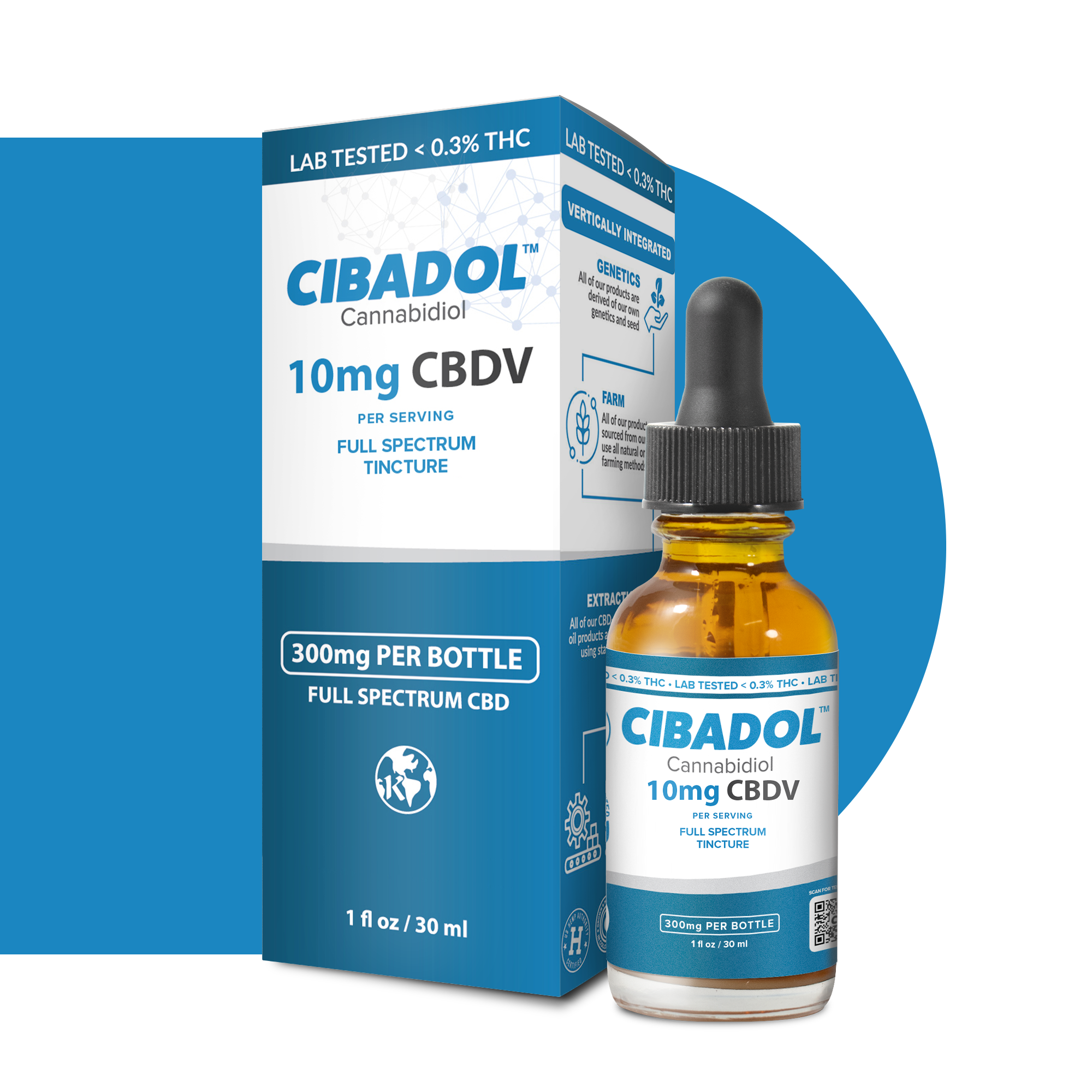 Cibadol Full Spectrum CBDV Tincture 300mg