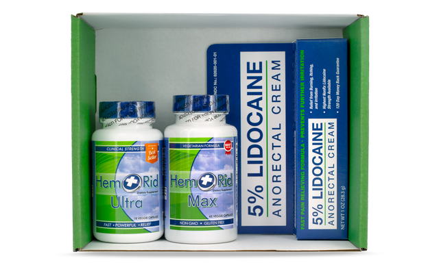 HemRid Complete System, Lidocaine Cream + Max + Ultra Capsules
