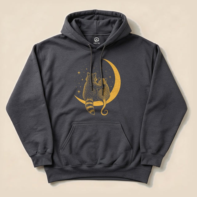Raccoon Possum Moon Hoodie