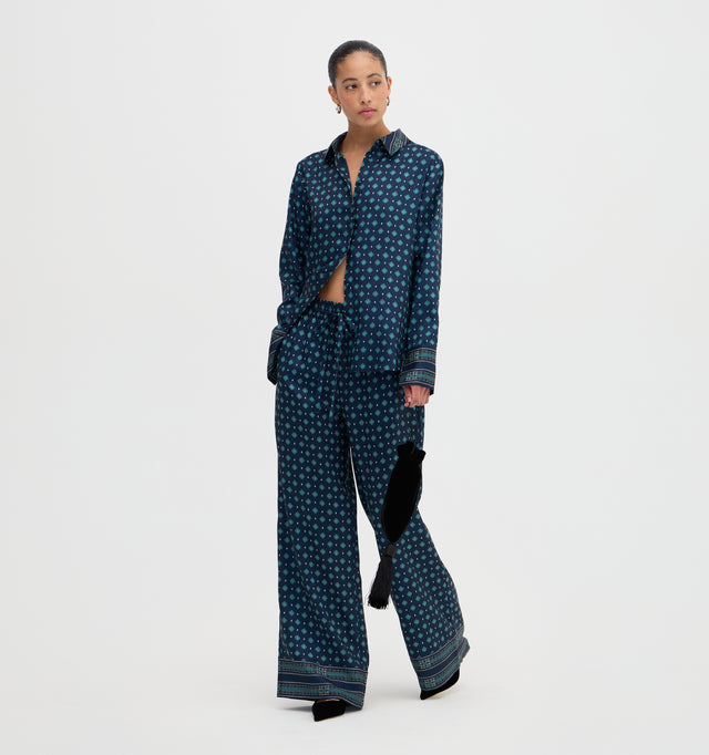 The Maxime Pant - Juniper Foulard