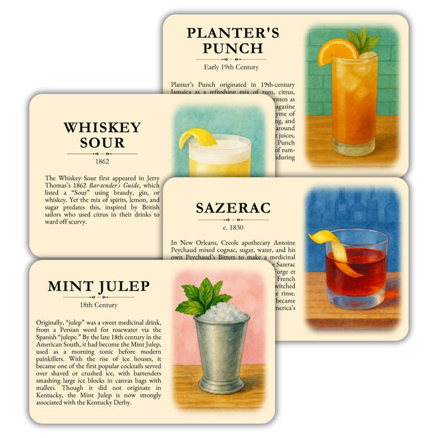 History By The Glass: The Origins of Classic Cocktails (1806–1919)