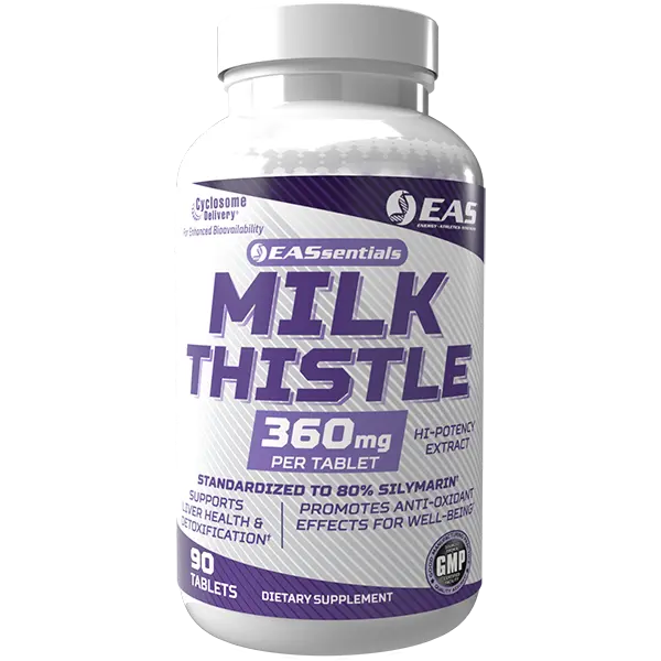 EAS Essentials Milk Thistle 360mg | Liver Health & Antioxidant Support | 90 Tablets