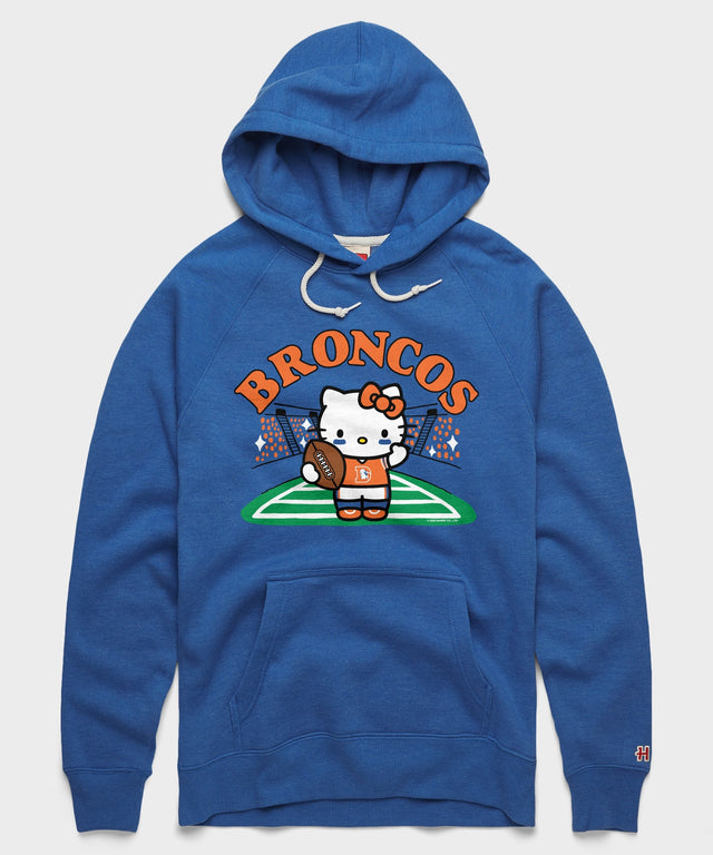 Hello Kitty x Denver Broncos Retro Football Hoodie
