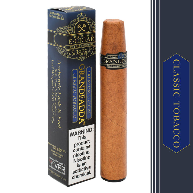 Grandfadda Premium E-Cigar - Classic Tobacco