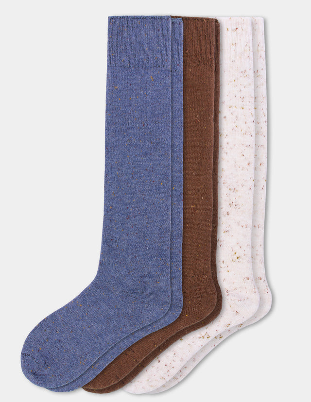 Tweed Knee Sock 3 Pair Pack