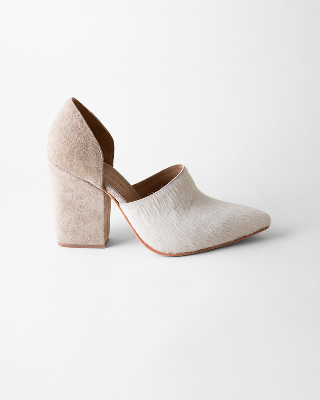 WILLA D'ORSAY PUMP WHITE + STONE