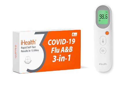 3-in-1 (4 Tests) and PT9S No-Touch Thermometer Bundle