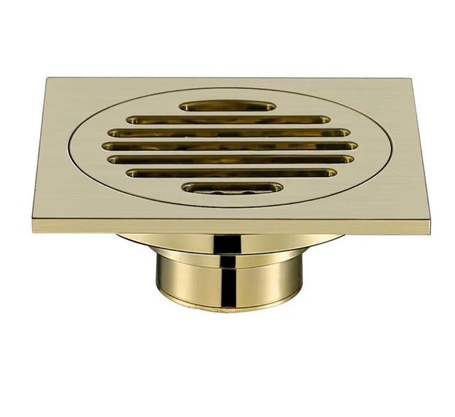 Brass Floor Drain Anti-Odor Shower Drain with Waste Strainer Bathroom