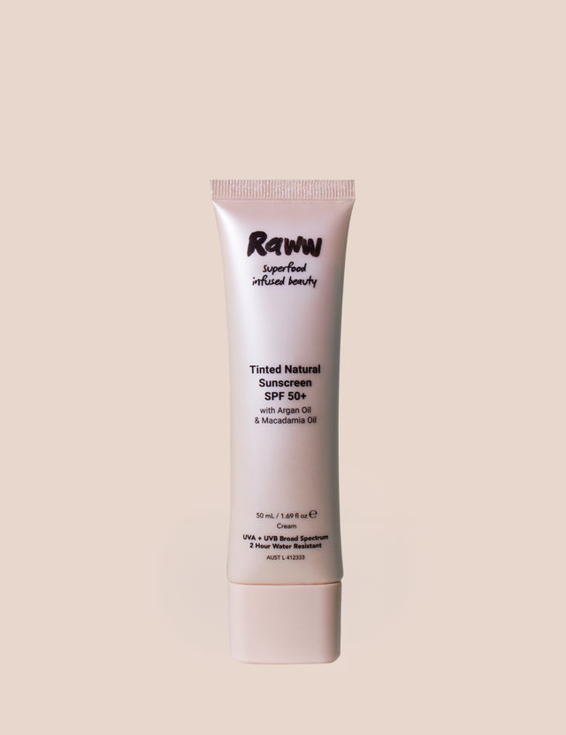 Raww Cosmetics Tinted Natural Sunscreen SPF 50+