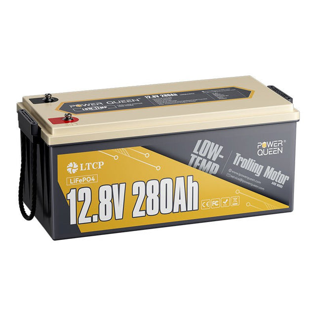 Power Queen 12V 280Ah Low-Temp Deep Cycle Lithium Battery