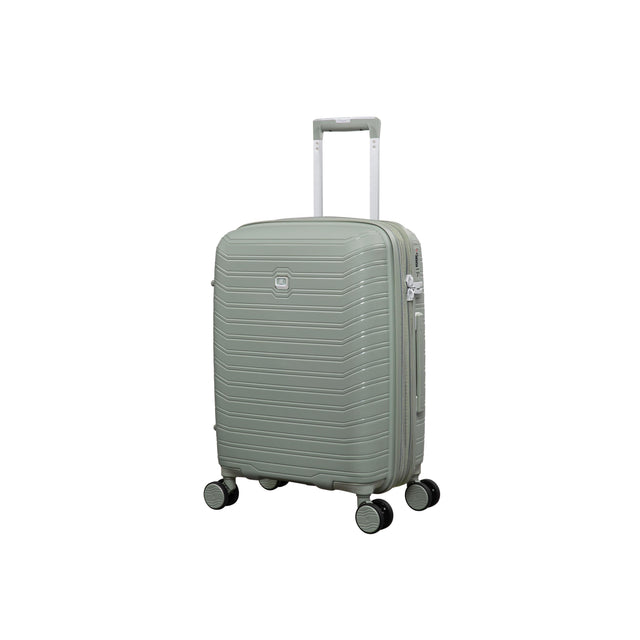 Continuous Hardside Carry-On Suitcase, 8 Wheel Expandable Spinner (Seagrass)