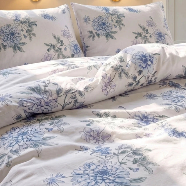 Indigo Bloom Duvet Cover Set