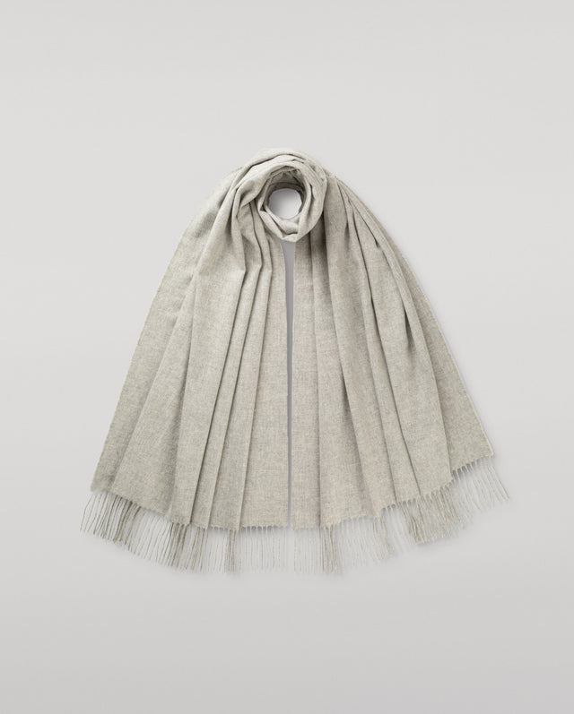 Silver Grey Cashmere Stole