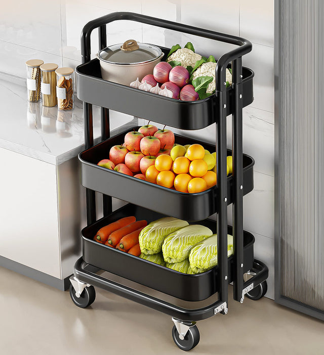 Joybos® Utility Cart with Adjustable Shelves F252