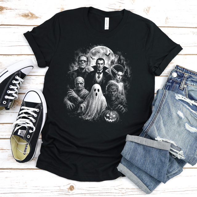 Horror Monochrome Tee or Sweatshirt