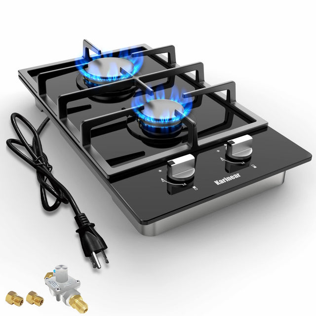 Karinear 36 inch Downdraft Electric Cooktop 7400W with Ventilation System