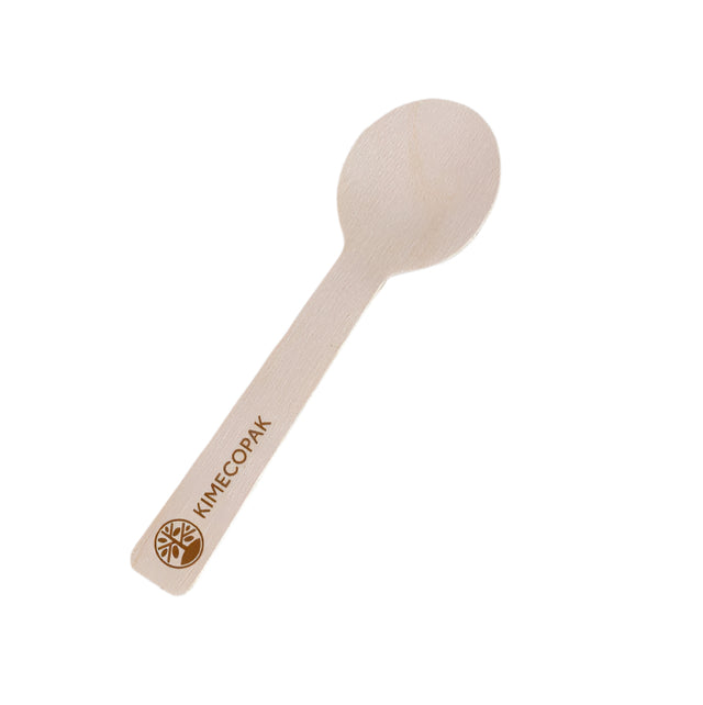 Eco-friendly Wooden Ice Cream & Dessert Spoons 10 CM