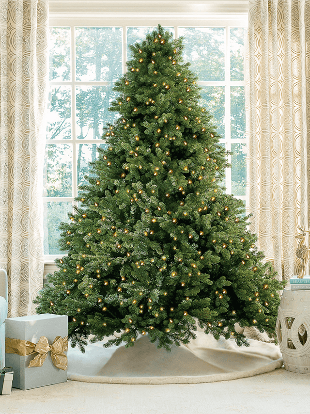 6.5' Cypress Spruce Tree with Warm White & Multi-Color LED Lights - OPEN BOX - FINAL SALE