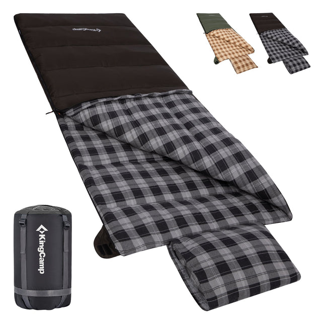 Trippy C Flannel Sleeping Bag with Pillow