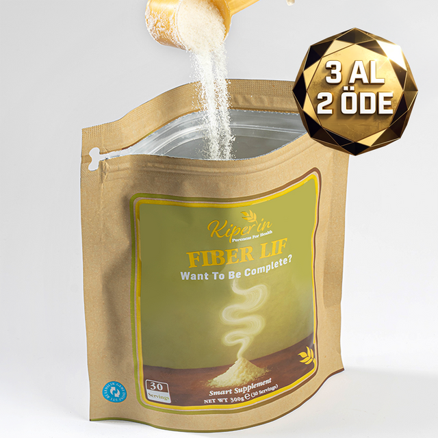 Kiperin Fiber Lif (300g) %100 Doğal Kısmen Hidrolize Guar Gum İçeren Diyet Takviyesi