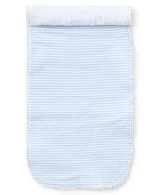 Simple Stripes Blue Burp Cloth