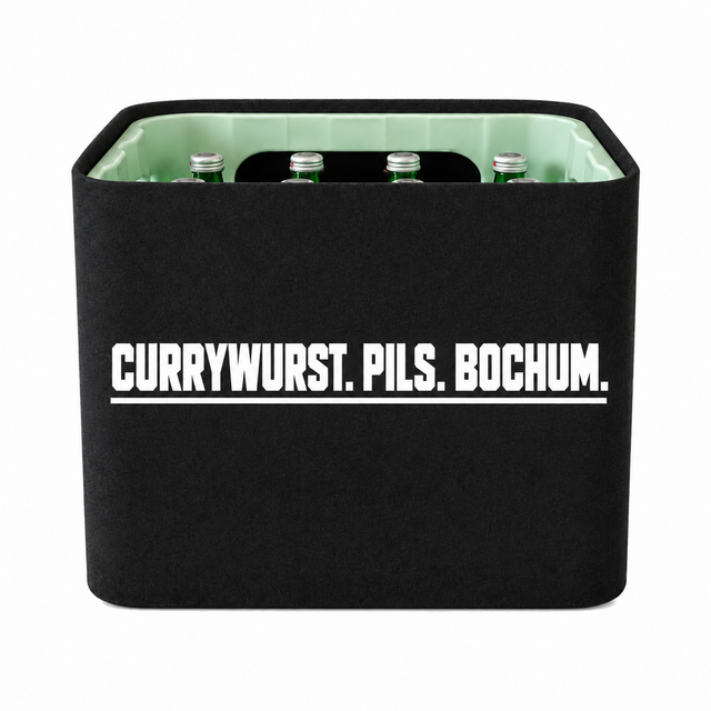 RUHRGEBIET KistenBlende: Currywurst. Pils. Bochum.