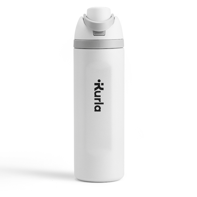 FreeSip Insulated Stainless Steel Water Bottle with Straw