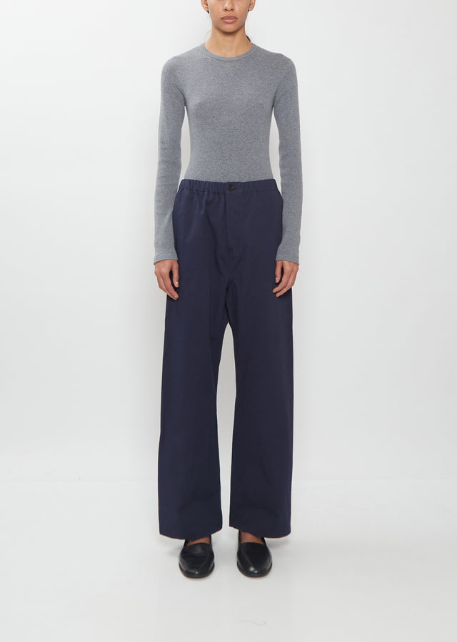 Pinot Winter Cotton Pants — Dark Navy