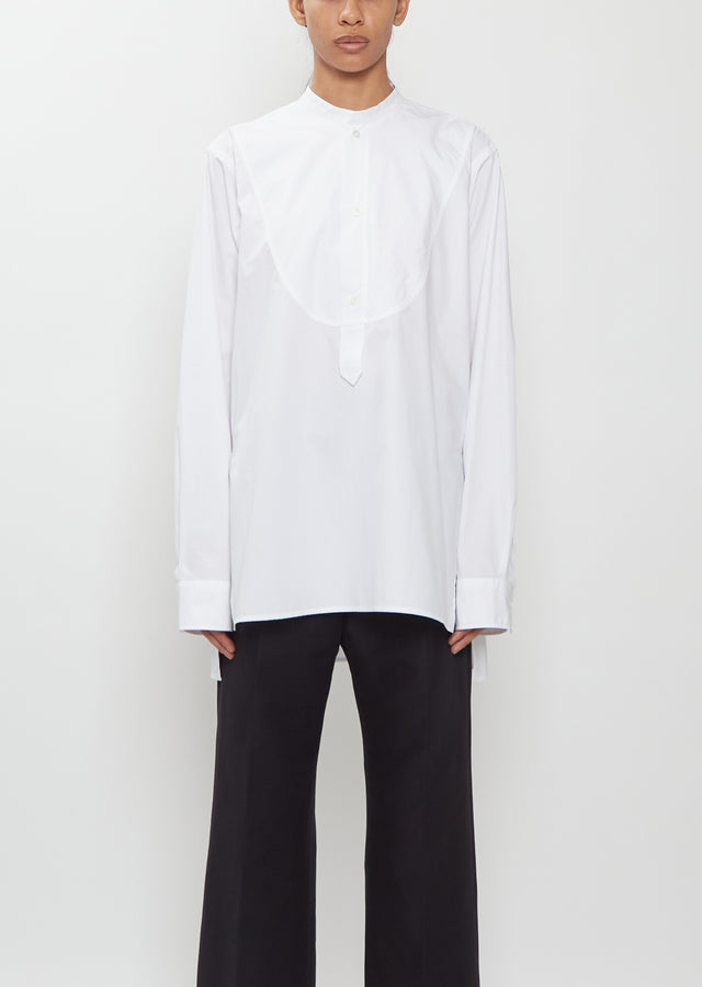 Blain Cotton Poplin Bib Shirt