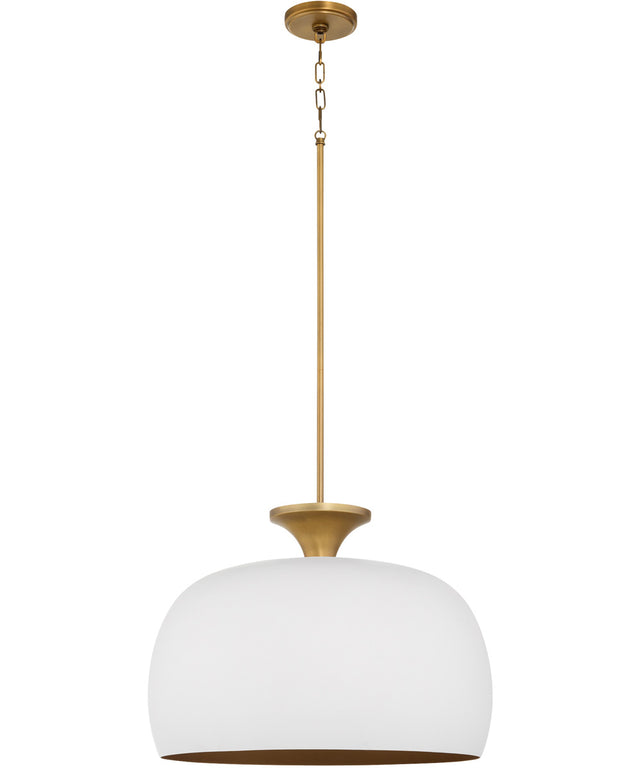 Stupa Pendant Studio White|Brushed Brass