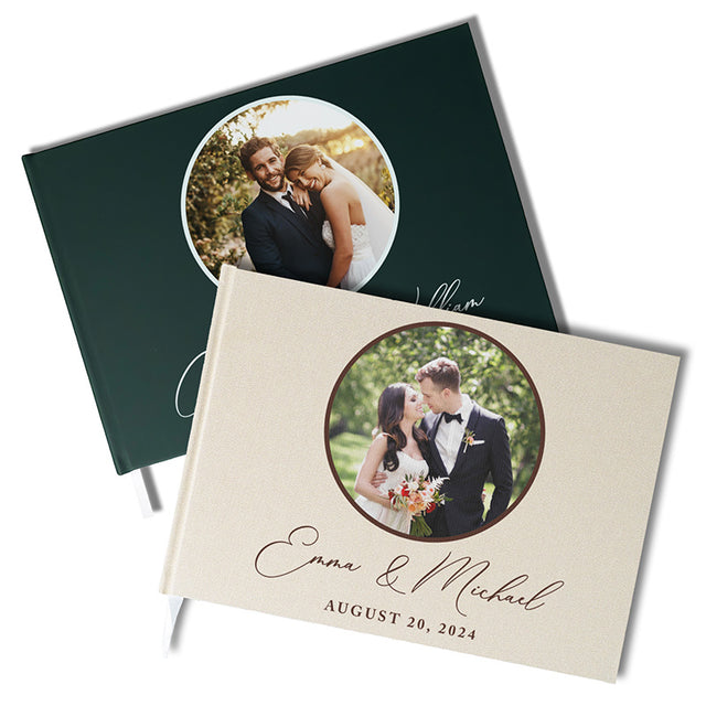 Personalized Wedding Photo Album with Custom Cover Photo